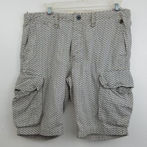 Scotch & Soda Button Fly Cargo Shorts Waist 31